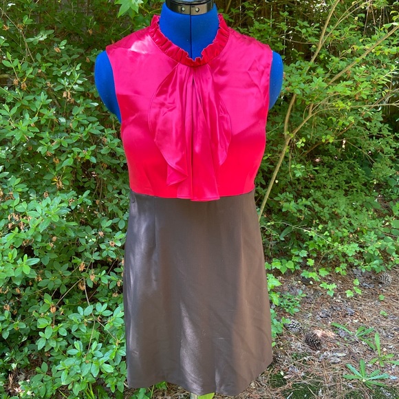 Alice and Olivia Red  Jabot Dress Blair Waldorf - Picture 1 of 7